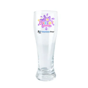 Vaso vidrio pilsner 20 cm Con logo personalizado