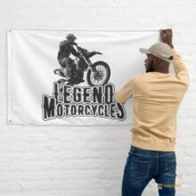 Bandera en lona personalizada 1 metro x 50 cm