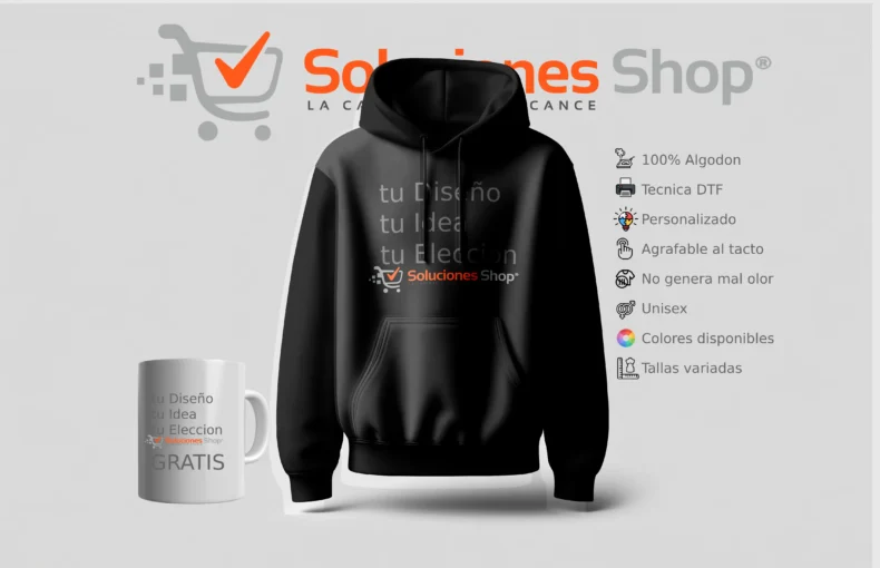 Hoodie con Diseño Personalizado + Taza Gratis