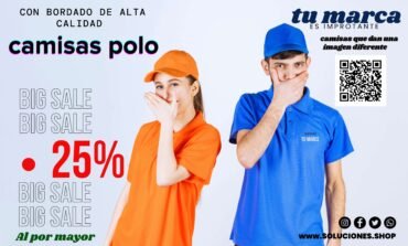 Camisas Polo con Bordado de Alta Calidad – Obtén un 25% de Descuento al Comprar al Por Mayor en Soluciones Shop