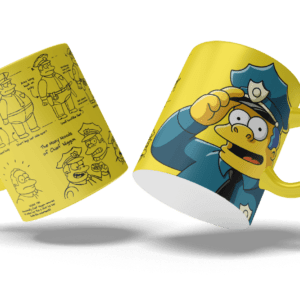 Taza con 20 diseños exclusivos de Los Simpson, perfecta para coleccionar o regalar. Personaliza playeras, botellas y más. ¡Regalo ideal para fans de Los Simpson!