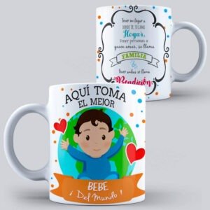 Tazas con Diseño de Familia Aqui toma el mejor Personalizado