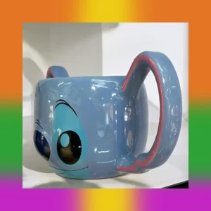 Taza con cara y forma de Stitch