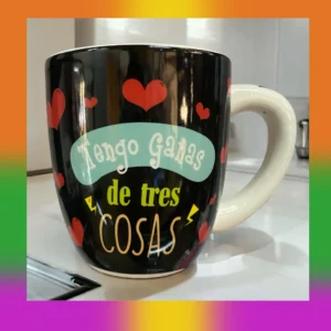 Tazas con frases inspiradoras – Cerámica de 600 ml, variedad de colores y frases