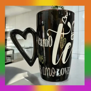 Tazas con frases inspiradoras – Cerámica de 600 ml, variedad de colores y frases