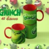 Tazas personalizadas del Grinch con fondo y asa de colores | 11 y 15 oz