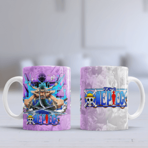 Taza personalizada de One Piece – 11oz, 15oz, mágica y con fondo de color | Personaliza con tu nombre