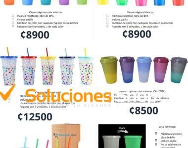 Vasos Mágicos y Luminosos de Soluciones Shop Costa Rica