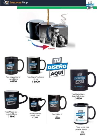 Tazas Mágicas Personalizables de Soluciones Shop Costa Rica