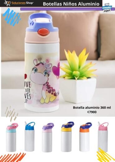 Botellas de Aluminio para Niños en Soluciones Shop Costa Rica