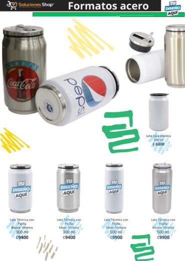 Latas Térmicas Personalizables en Soluciones Shop Costa Rica