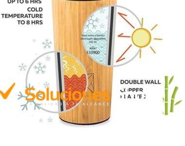 Descubre la Innovadora Línea de Vasos y Botellas de Acero y Bambú en Soluciones Shop Costa Rica