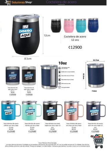 Tumblers y Mugs Personalizables de Soluciones Shop Costa Rica