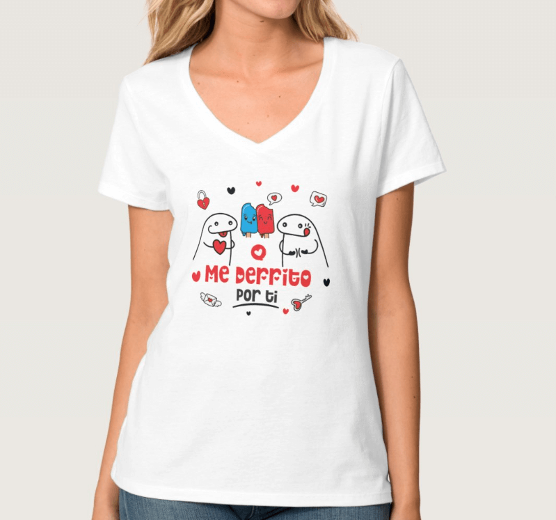 Blusa para Mujer "Me Derrito por Ti" con Diseño Personalizado - Edición Especial