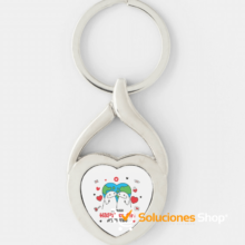 Llavero Metálico Personalizado "Día del Amor y la Amistad" - Pack de 3