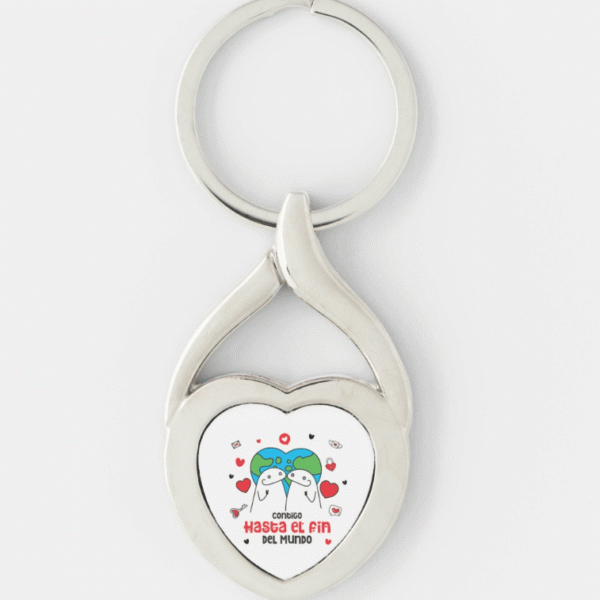 Llavero Metálico Personalizado "Día del Amor y la Amistad" - Pack de 3