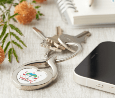 Llavero Metálico Personalizado "Día del Amor y la Amistad" - Pack de 3