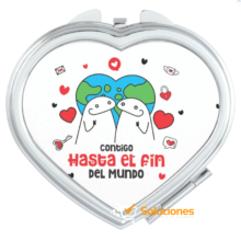 Espejo Metálico Personalizado "Día del Amor y la Amistad" - Edición Especial