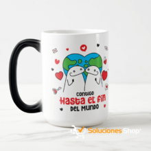 Taza Mágica 15 onzas Personalizada "Día del Amor y la Amistad"