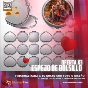 Espejos de bolsillo personalizados - Oferta especial x3