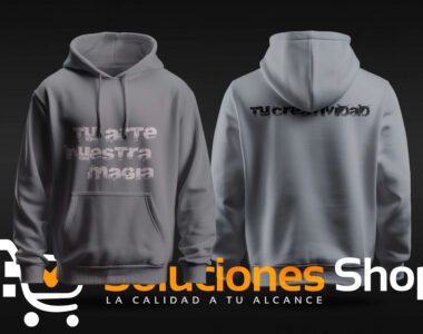 Sudadera gris premium "Diseña tu estilo"