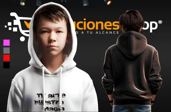 Hoodie Unisex para Niños (Tallas 2 a 12 años)