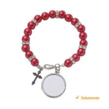 Pulsera Denario Personalizada - Roja, Negra, Blanca o Morada