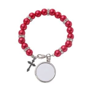 Pulsera Denario Personalizada - Roja, Negra, Blanca o Morada