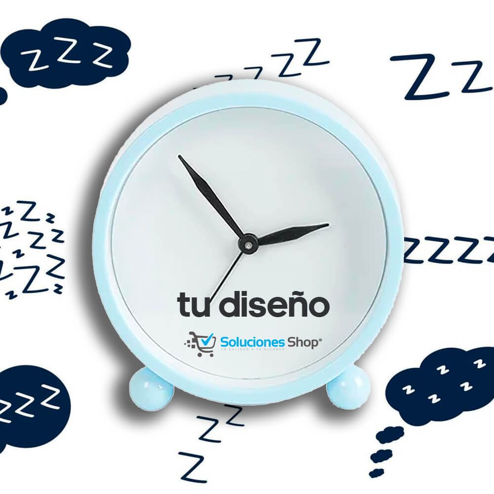 Reloj de Sobremesa de Plástico Personalizado, Rosa