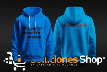 Sudadera personalizada "Tu arte, nuestra magia" - Azul