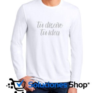 Camiseta de Hombre 100% Algodón Manga Larga con Diseño Personalizado