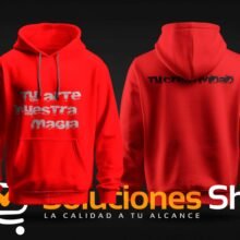 sudadera roja personalizada, sudadera unisex, ropa creativa, diseño único, personalización de ropa, sudadera para regalos