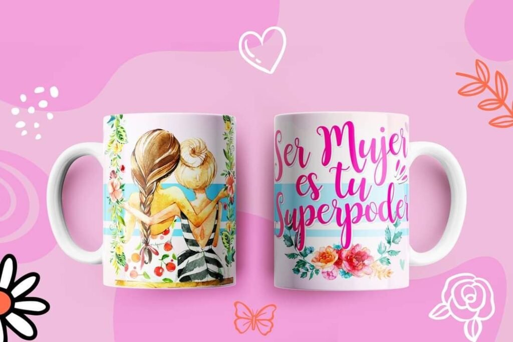 🎁 Tazas Día de la Mujer 🌸 Personalizadas + Golosinas o 2x