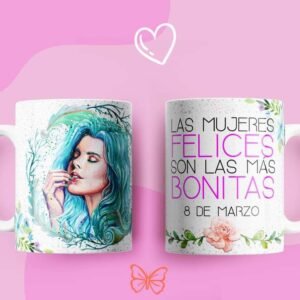 🎁 Tazas Día de la Mujer 🌸 Personalizadas + Golosinas o 2x