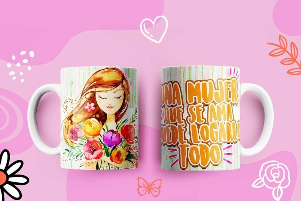 🎁 Tazas Día de la Mujer 🌸 Personalizadas + Golosinas o 2x