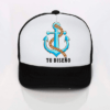 Gorra Trucker Negra con Frontal Blanco