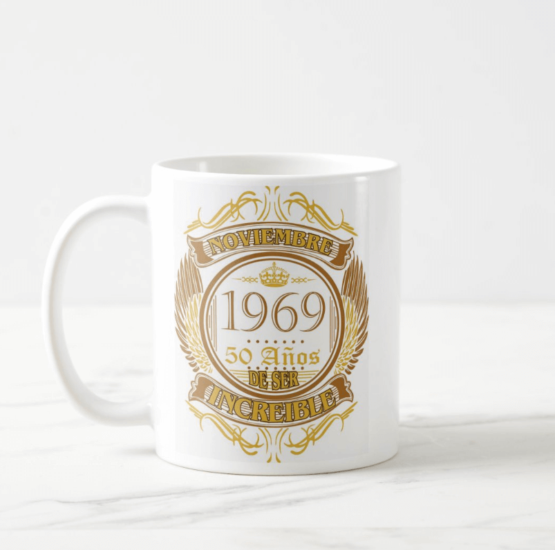 Taza personalizada clásica o mágica con diseño de leyendas
