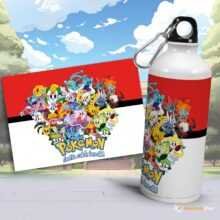 12 Plantilla en botellas Anime Editables - Colección 600ml
