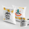 Almohada y Taza Personalizada para el Día del Trabajador