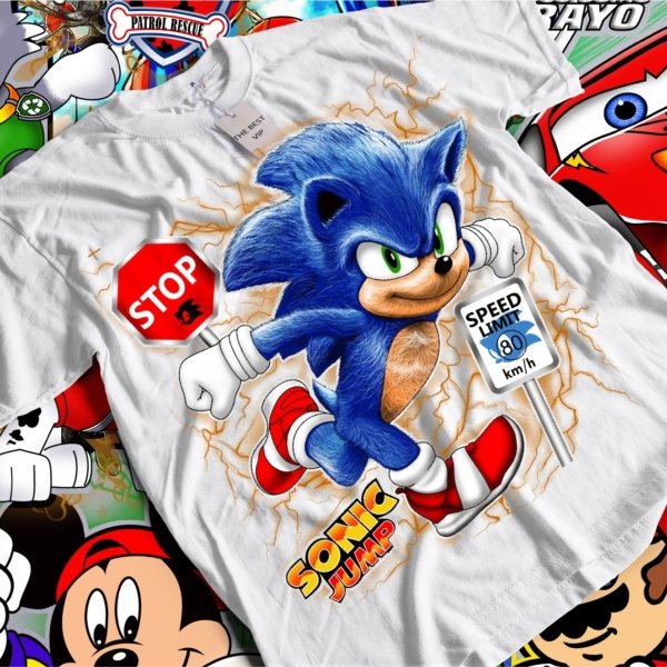 Camisas Infantiles Personalizadas – 63 Diseños de Personajes Variados