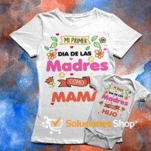 Camiseta personalizada Mi Primer Día como Mamá – Diseño único y emotivo