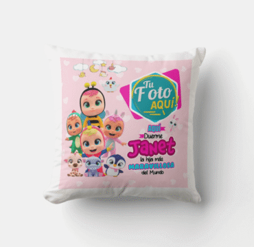 Cojines Personalizados “Aquí Duerme” con Nombre y Foto 26 Diseños Exclusivos