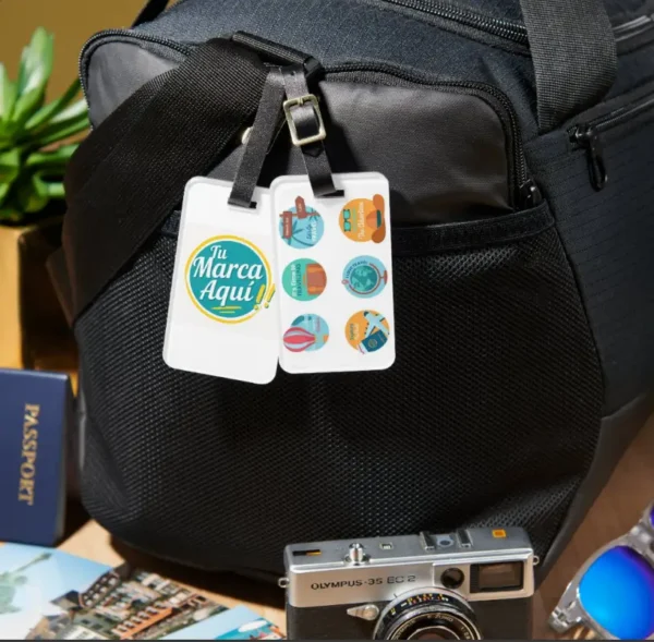 Etiquetas de equipaje duraderas Identificadores de nombre para maletas y bolsas de viaje