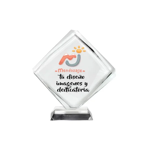 Reconocimiento de Vidrio Cuadrado Personalizado en Caja de Lujo