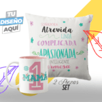 Set de Almohada y Taza Personalizado a tu Gusto