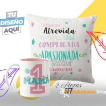 Set de Almohada y Taza Personalizado a tu Gusto