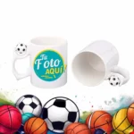 Taza de fútbol 11 oz para bebidas ideal para té, café, oficina y deportes – Diseño creativo y multifuncional