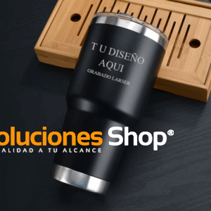 Vaso térmico personalizado 30oz – Doble pared en acero inoxidable con tapa para carro o viaje
