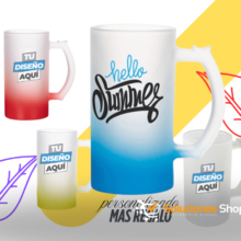 Jarra Cervecera Glaseada Personalizada + Regalo Gratis