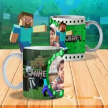 Tazas Minecraft con Marco para Foto – 12 Diseños Personalizados